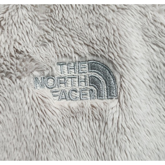 The North‎ Face Fuzzy Fleece Jacket Womens M Beige Zip Up Casual Outerwear - Picture 2 of 8